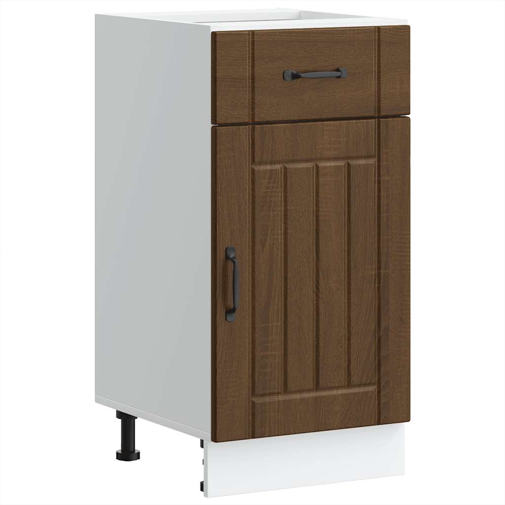 Onderkast Lucca bewerkt hout bruin eikenkleur is nu te koop bij PeponiXL, paradijselijk wonen!