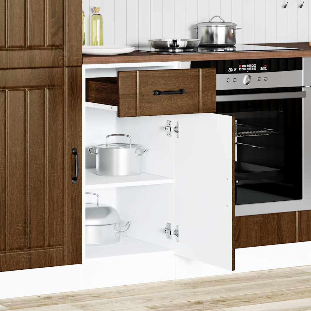 Onderkast Lucca bewerkt hout bruin eikenkleur is nu te koop bij PeponiXL, paradijselijk wonen!