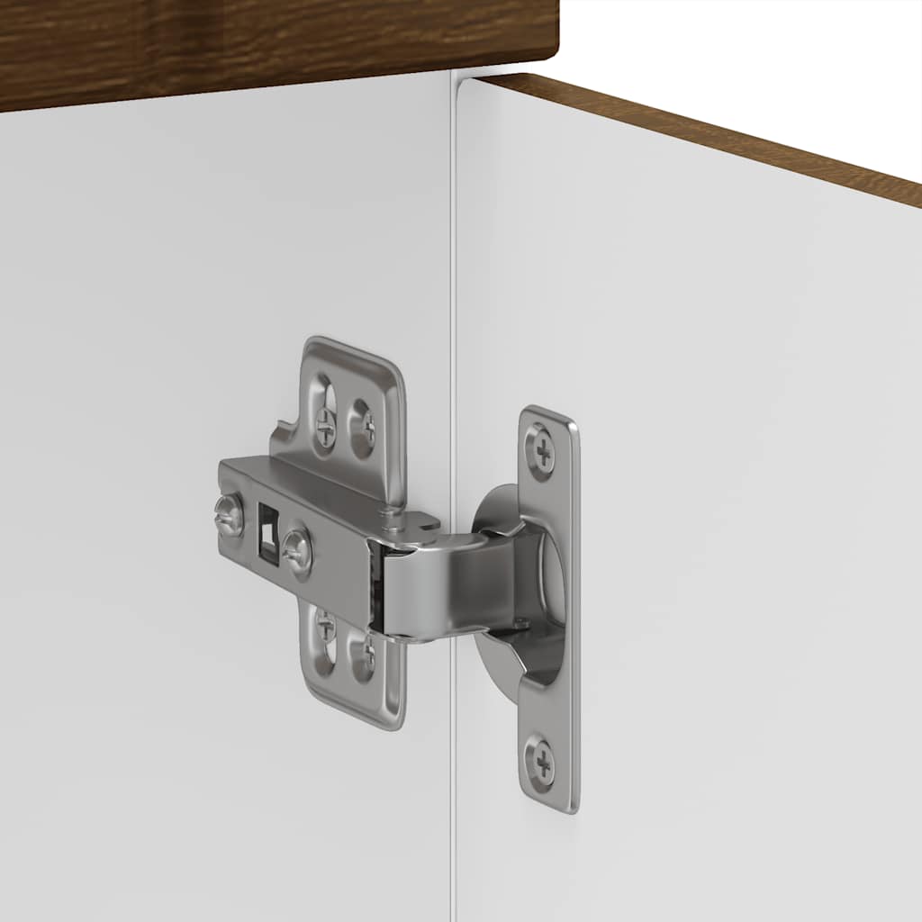 Onderkast Lucca bewerkt hout bruin eikenkleur is nu te koop bij PeponiXL, paradijselijk wonen!