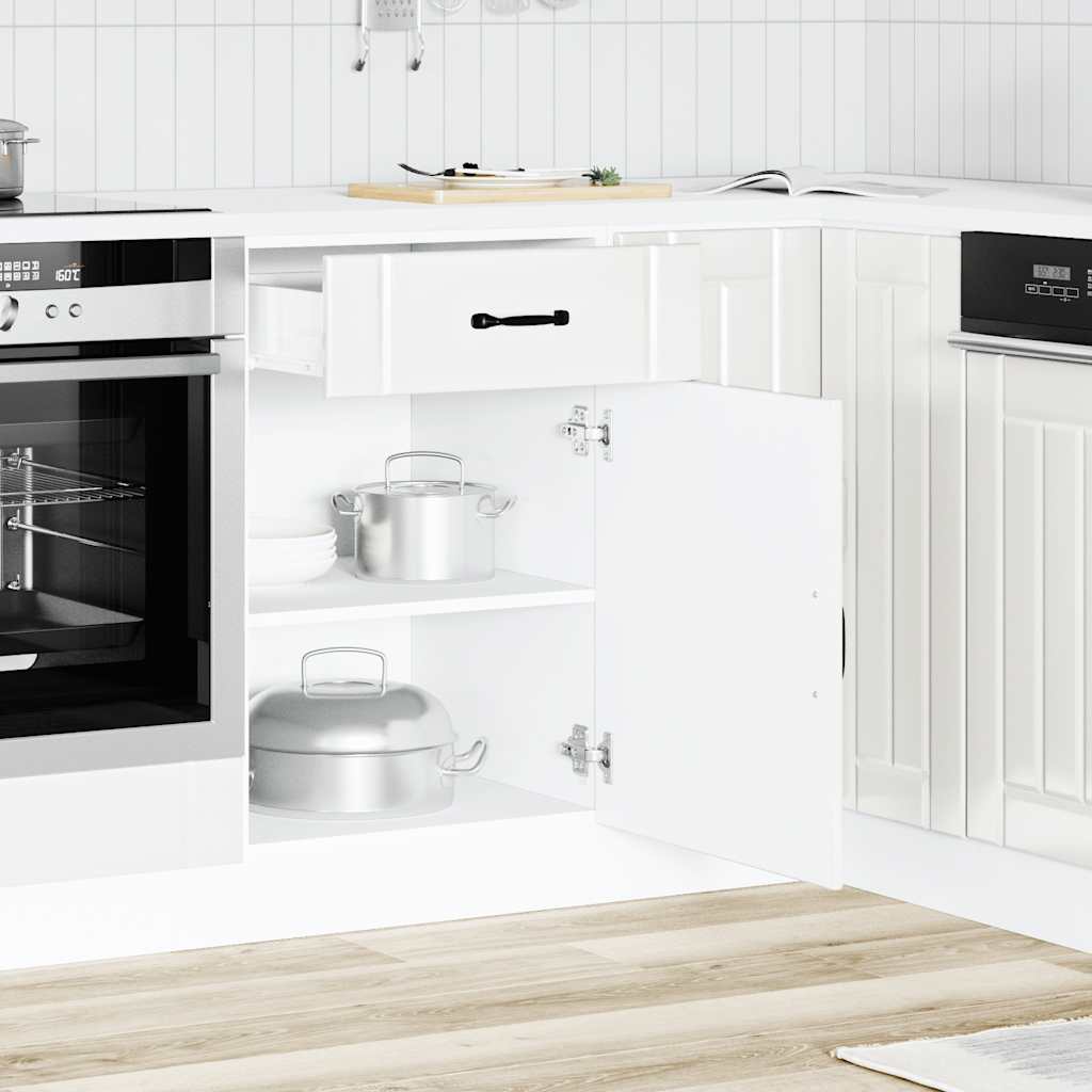 Onderkast Lucca bewerkt hout hoogglans wit is nu te koop bij PeponiXL, paradijselijk wonen!