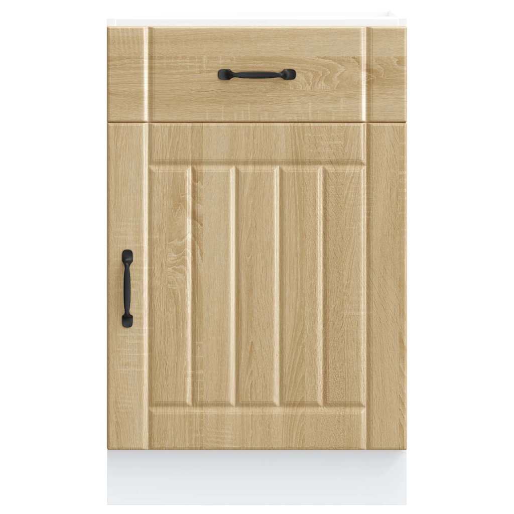 Onderkast Lucca bewerkt hout sonoma eikenkleurig is nu te koop bij PeponiXL, paradijselijk wonen!