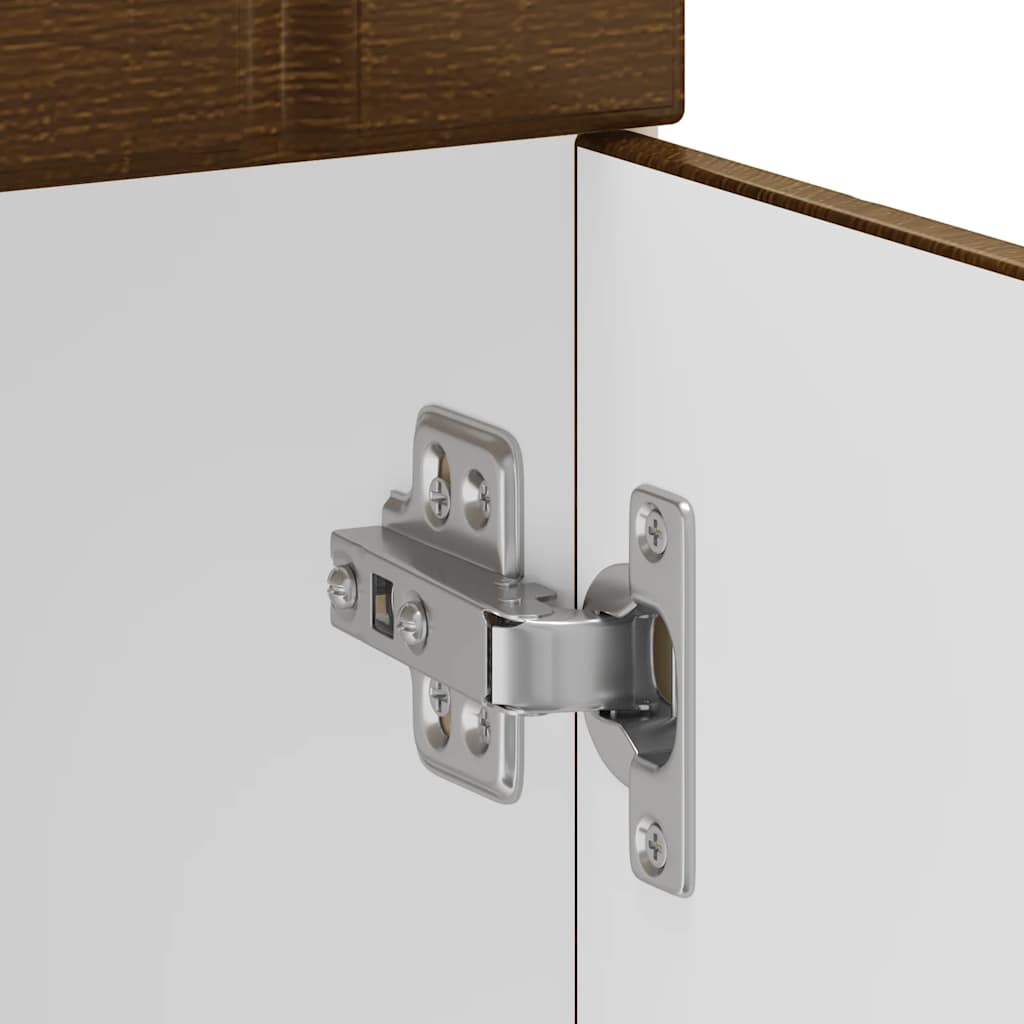 Onderkast Lucca bewerkt hout bruin eikenkleur is nu te koop bij PeponiXL, paradijselijk wonen!