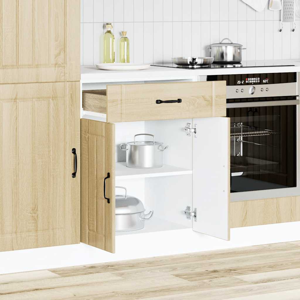 Onderkast Lucca bewerkt hout sonoma eikenkleurig is nu te koop bij PeponiXL, paradijselijk wonen!