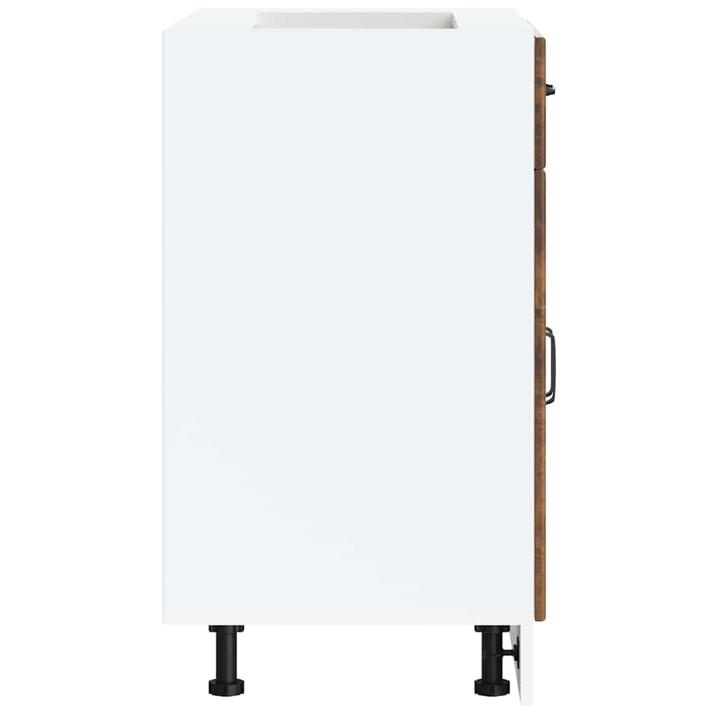 Onderkast Lucca bewerkt hout gerookt eikenkleurig is nu te koop bij PeponiXL, paradijselijk wonen!