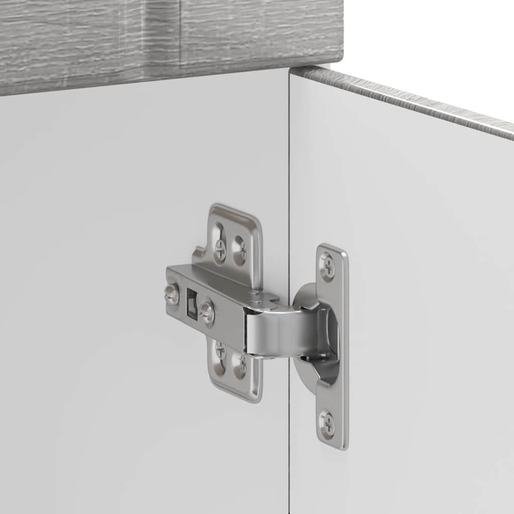 Onderkast Lucca bewerkt hout grijs sonoma eikenkleur is nu te koop bij PeponiXL, paradijselijk wonen!