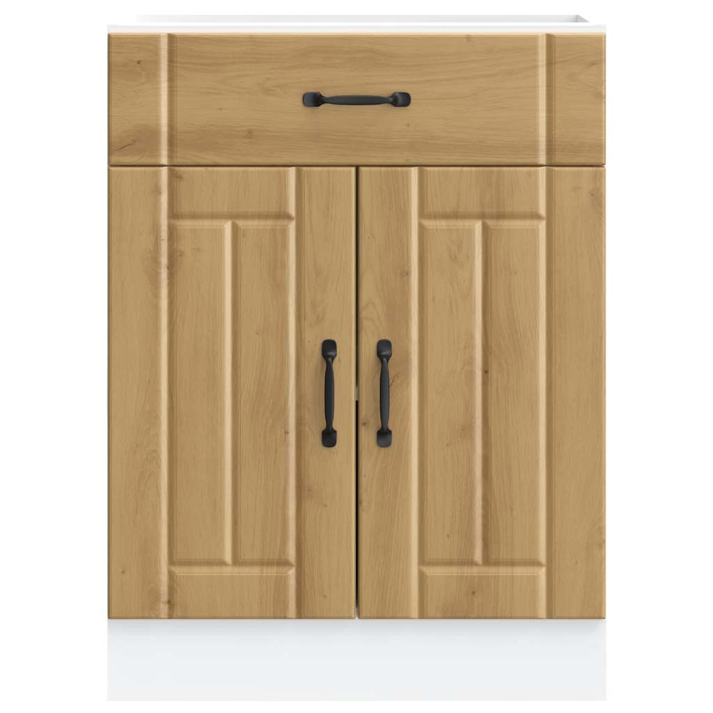 Onderkast Lucca bewerkt hout artisanaal eikenkleur is nu te koop bij PeponiXL, paradijselijk wonen!