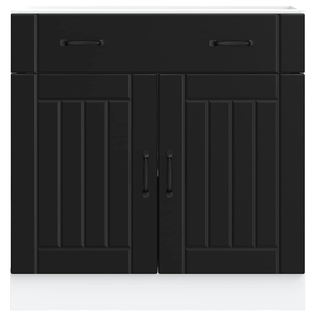 Onderkast Lucca bewerkt hout zwart is nu te koop bij PeponiXL, paradijselijk wonen!