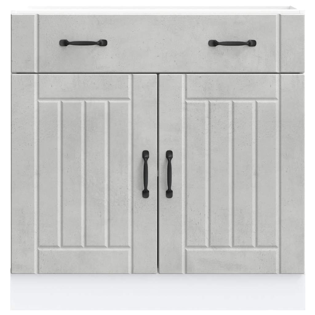 Onderkast Lucca bewerkt hout betongrijs is nu te koop bij PeponiXL, paradijselijk wonen!