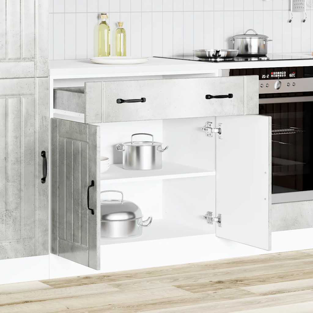 Onderkast Lucca bewerkt hout betongrijs is nu te koop bij PeponiXL, paradijselijk wonen!