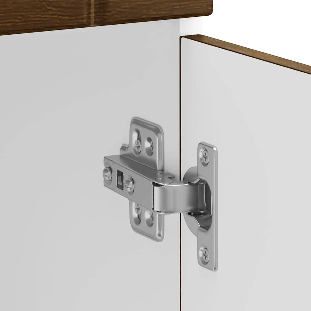 Onderkast Lucca bewerkt hout bruin eikenkleur is nu te koop bij PeponiXL, paradijselijk wonen!