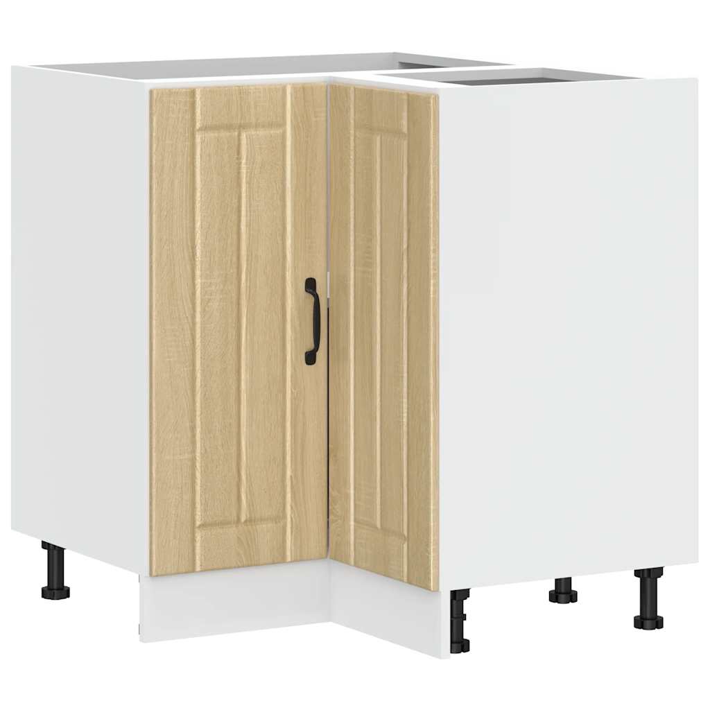 Keuken hoekonderkast Lucca bewerkt hout sonoma eikenkleurig is nu te koop bij PeponiXL, paradijselijk wonen!