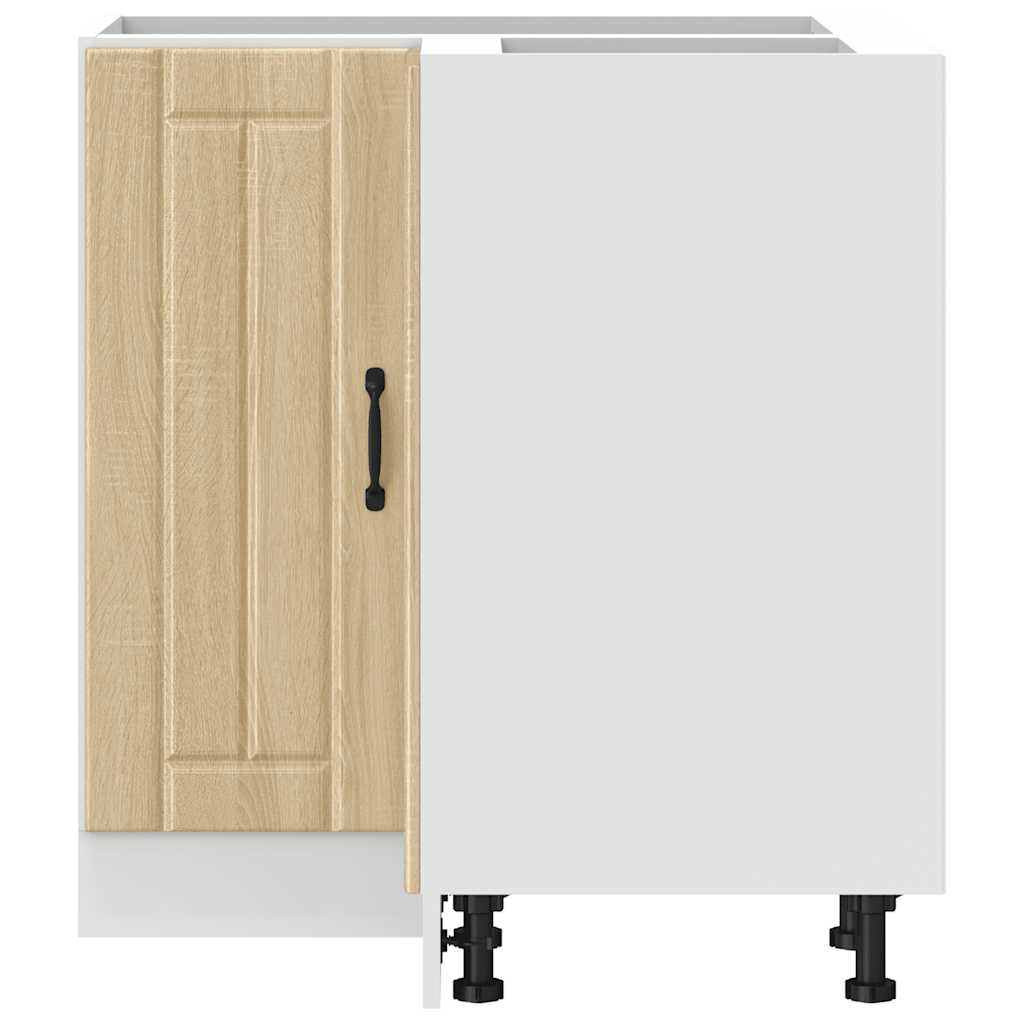 Keuken hoekonderkast Lucca bewerkt hout sonoma eikenkleurig is nu te koop bij PeponiXL, paradijselijk wonen!