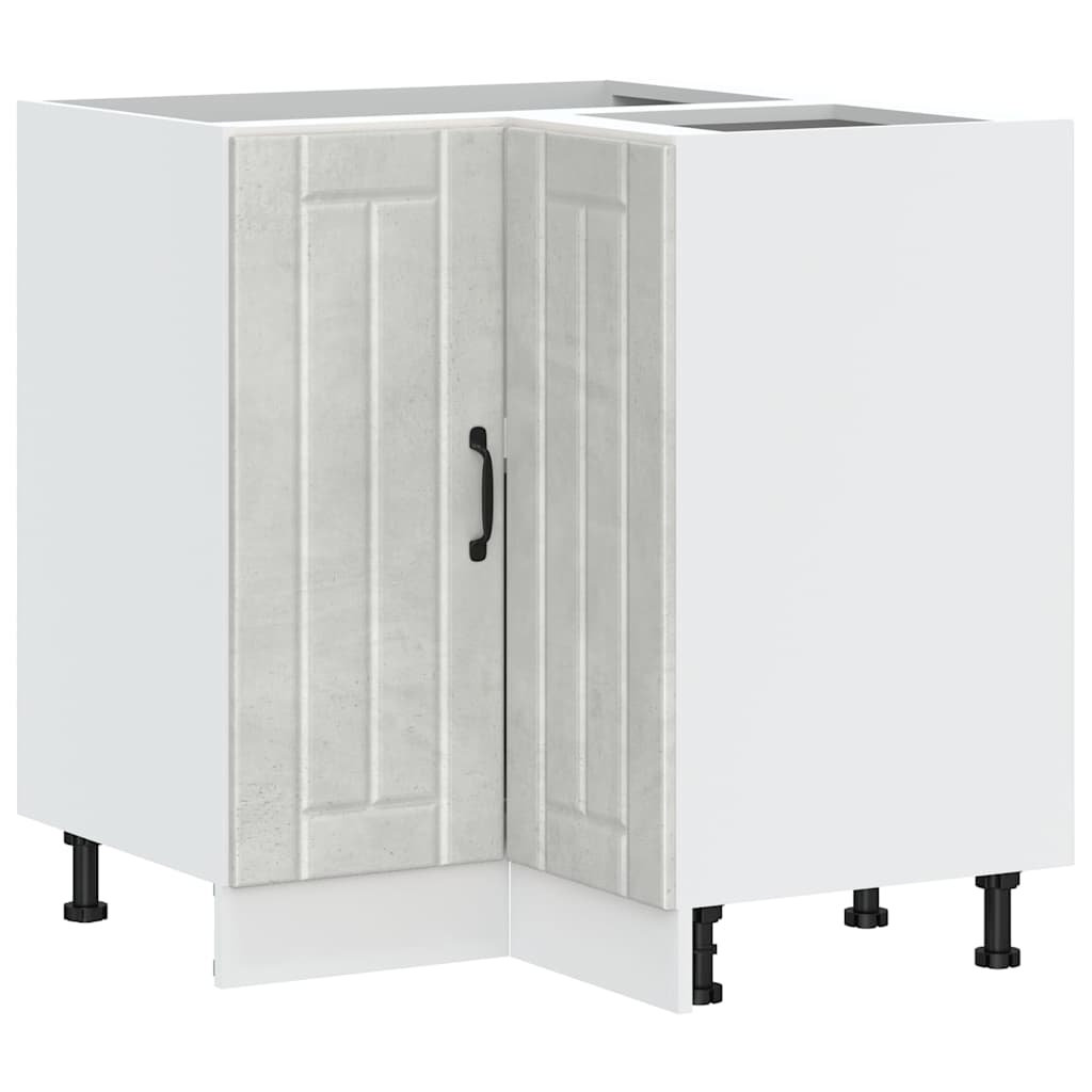 Keuken hoekonderkast Lucca bewerkt hout betongrijs is nu te koop bij PeponiXL, paradijselijk wonen!