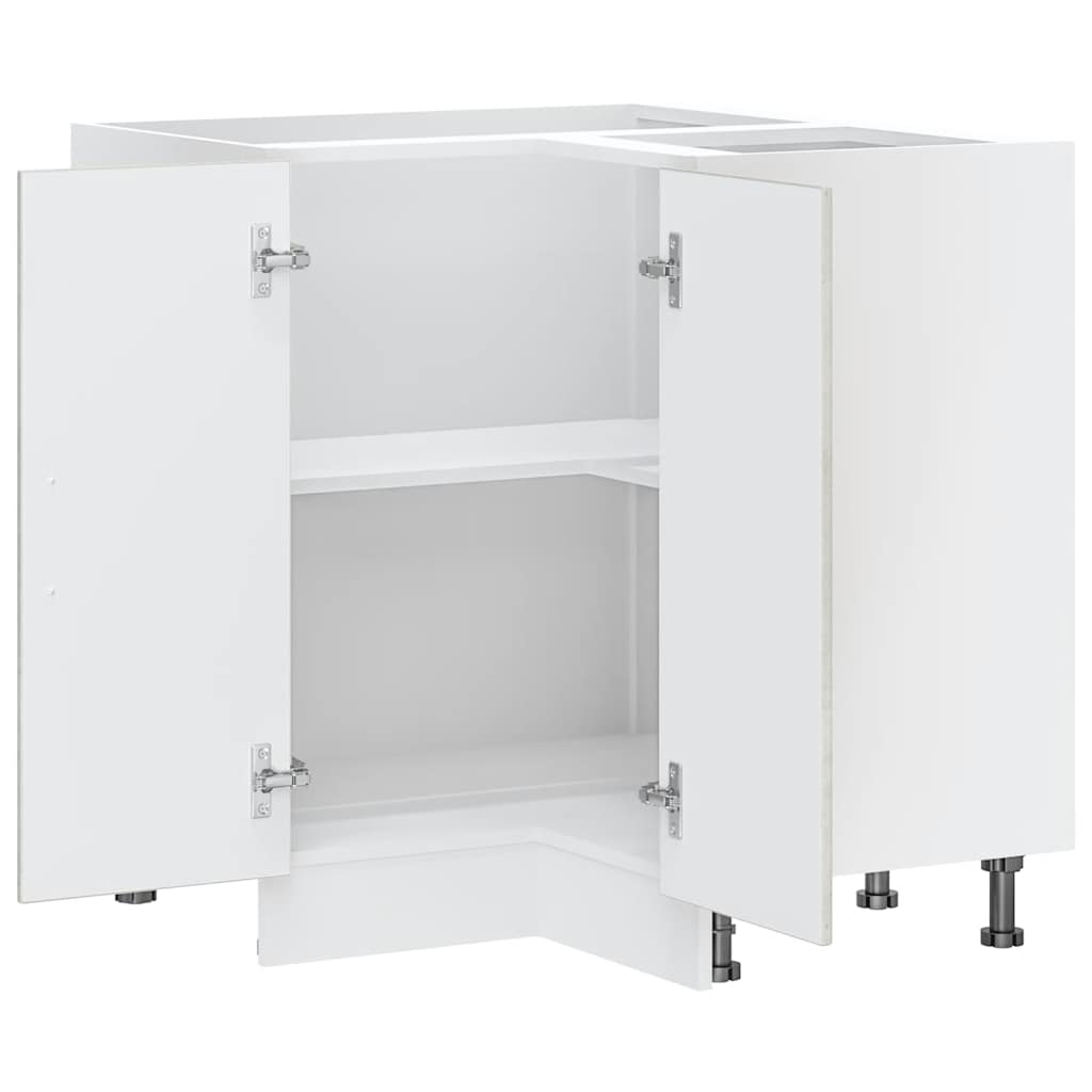 Keuken hoekonderkast Lucca bewerkt hout betongrijs is nu te koop bij PeponiXL, paradijselijk wonen!