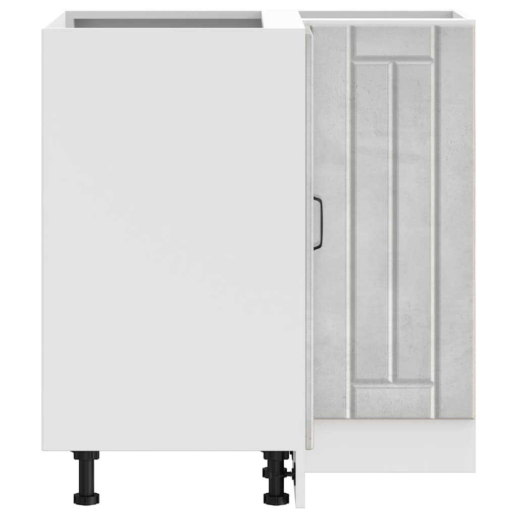 Keuken hoekonderkast Lucca bewerkt hout betongrijs is nu te koop bij PeponiXL, paradijselijk wonen!
