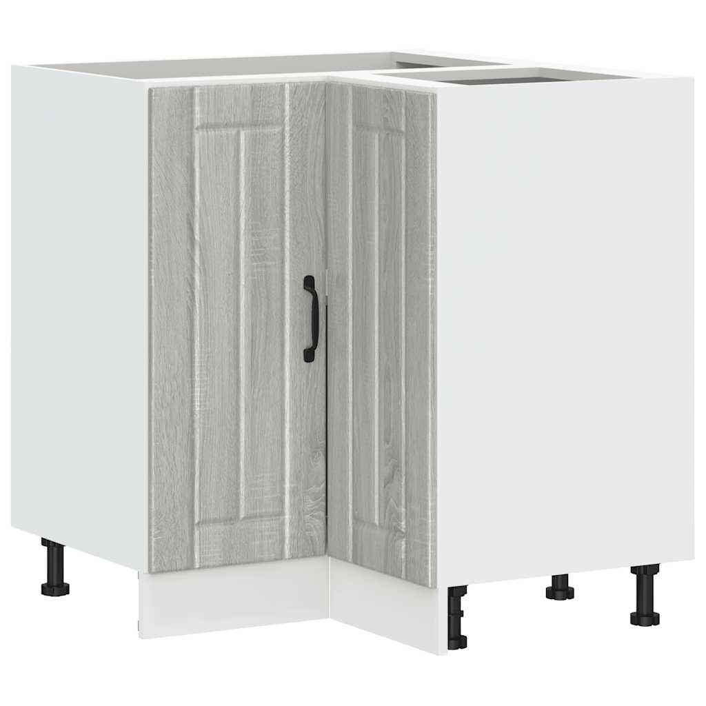 Keuken hoekonderkast Lucca bewerkt hout grijs sonoma eiken is nu te koop bij PeponiXL, paradijselijk wonen!