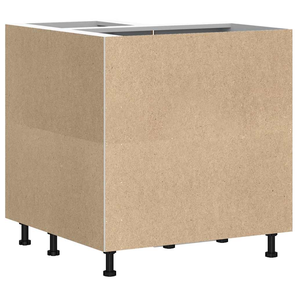 Keuken hoekonderkast Lucca bewerkt hout grijs sonoma eiken is nu te koop bij PeponiXL, paradijselijk wonen!