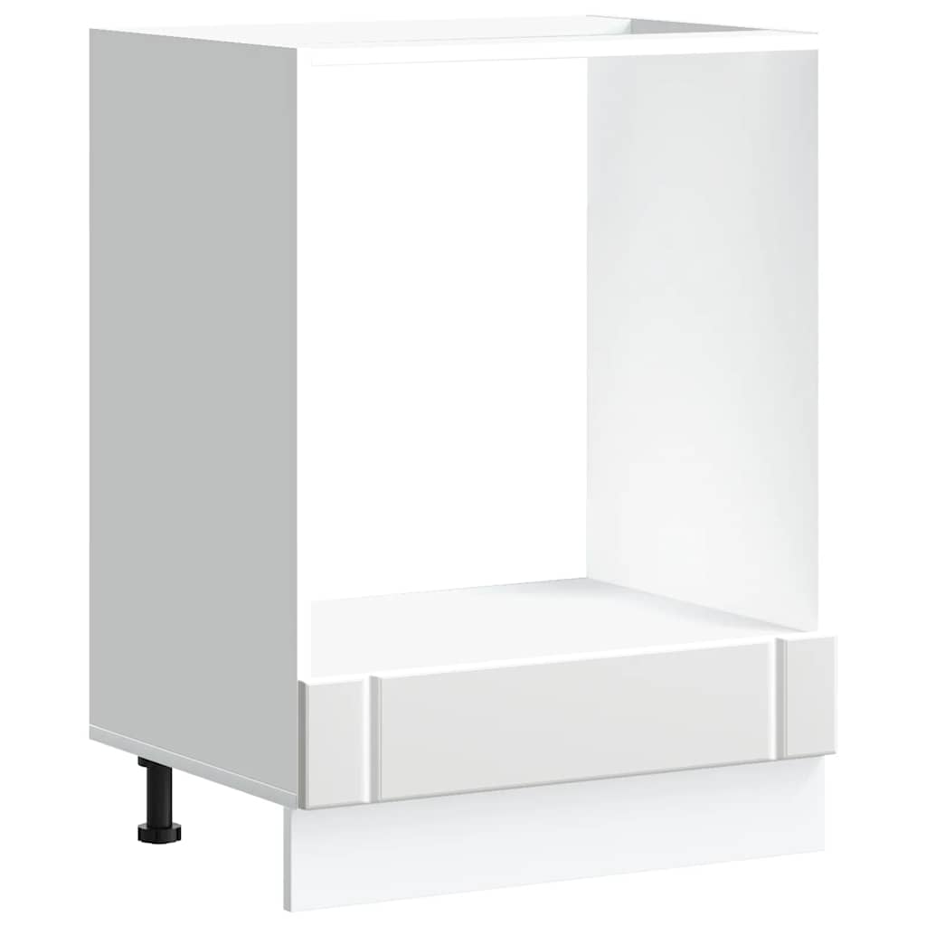 Ovenkast Lucca bewerkt hout wit is nu te koop bij PeponiXL, paradijselijk wonen!