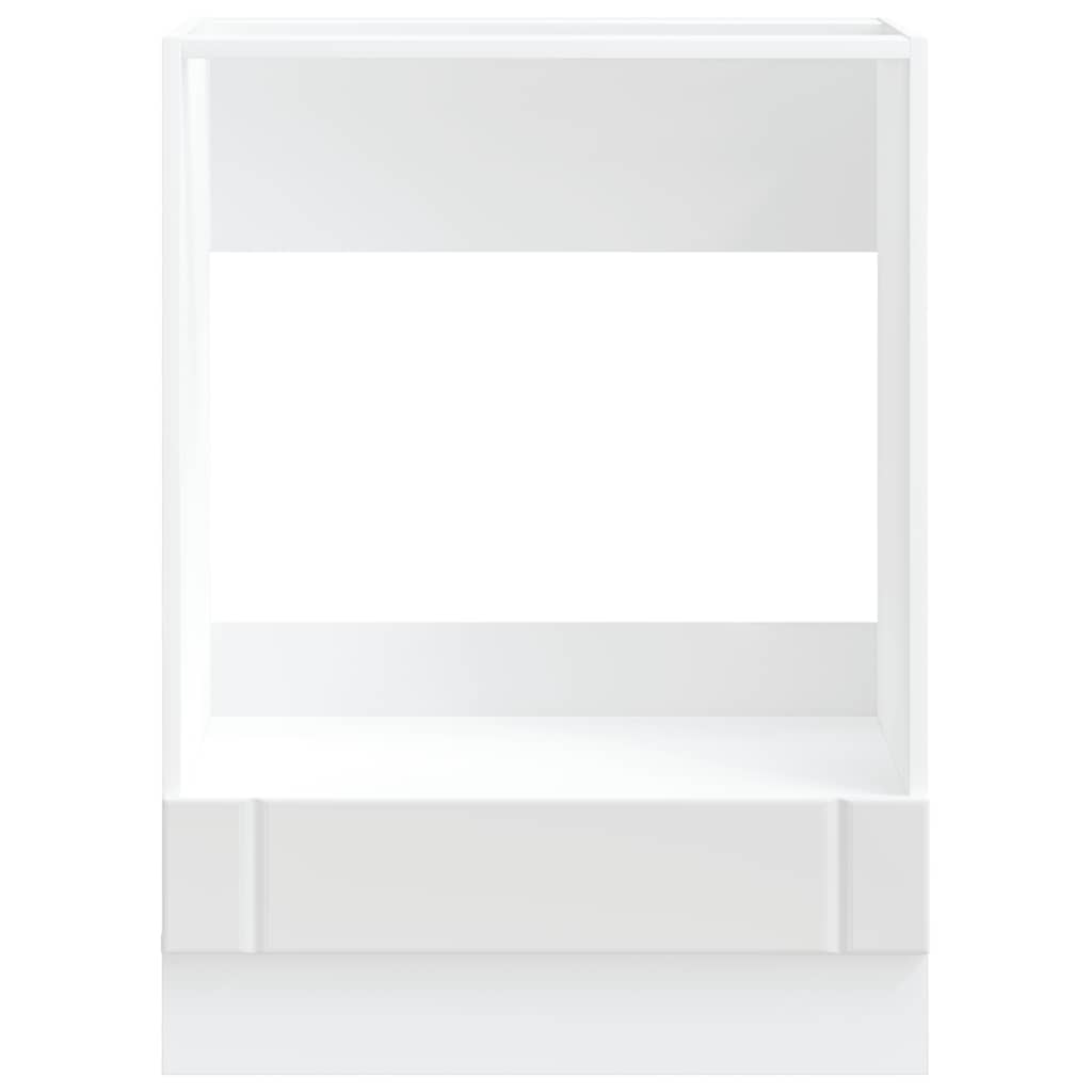 Ovenkast Lucca bewerkt hout wit is nu te koop bij PeponiXL, paradijselijk wonen!