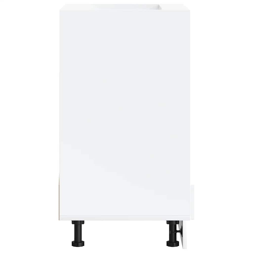 Ovenkast Lucca bewerkt hout wit is nu te koop bij PeponiXL, paradijselijk wonen!