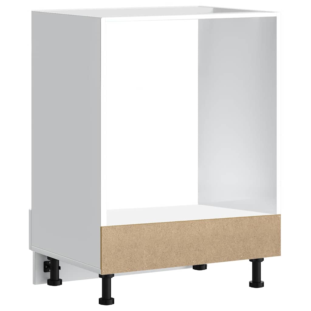 Ovenkast Lucca bewerkt hout wit is nu te koop bij PeponiXL, paradijselijk wonen!