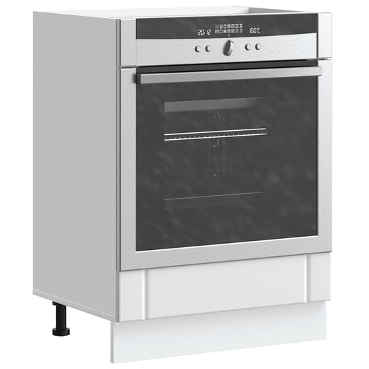 Ovenkast Lucca bewerkt hout wit is nu te koop bij PeponiXL, paradijselijk wonen!