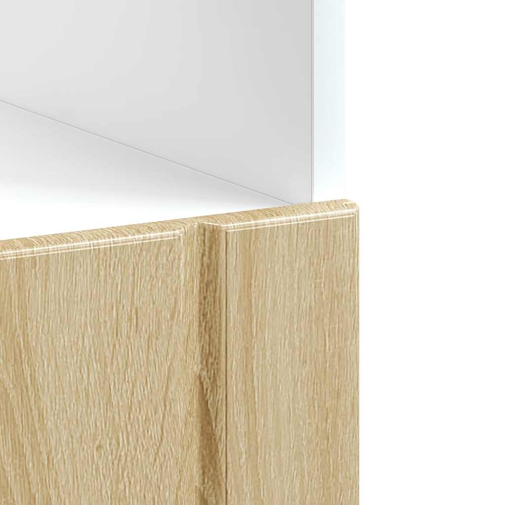 Ovenkast Lucca bewerkt hout sonoma eikenkleurig is nu te koop bij PeponiXL, paradijselijk wonen!