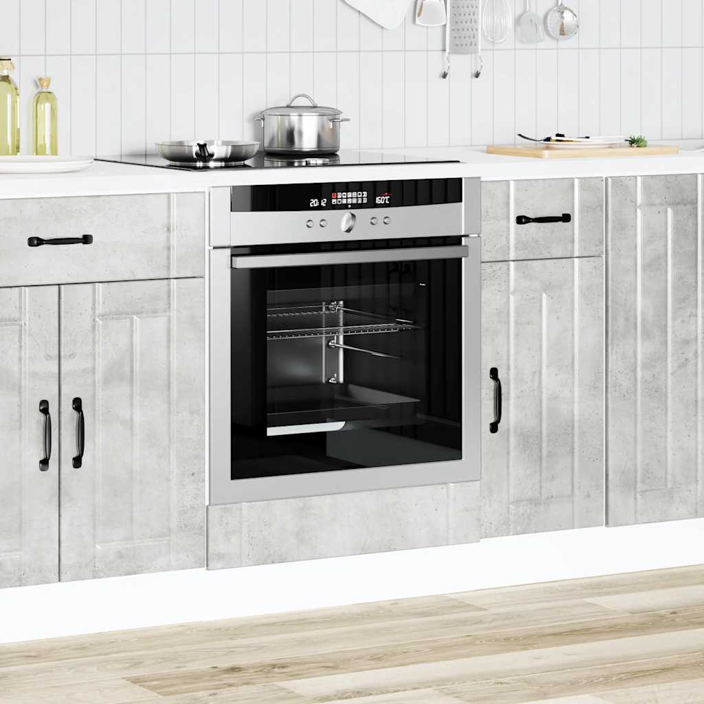 Ovenkast Lucca bewerkt hout betongrijs is nu te koop bij PeponiXL, paradijselijk wonen!