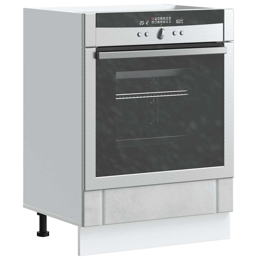 Ovenkast Lucca bewerkt hout betongrijs is nu te koop bij PeponiXL, paradijselijk wonen!