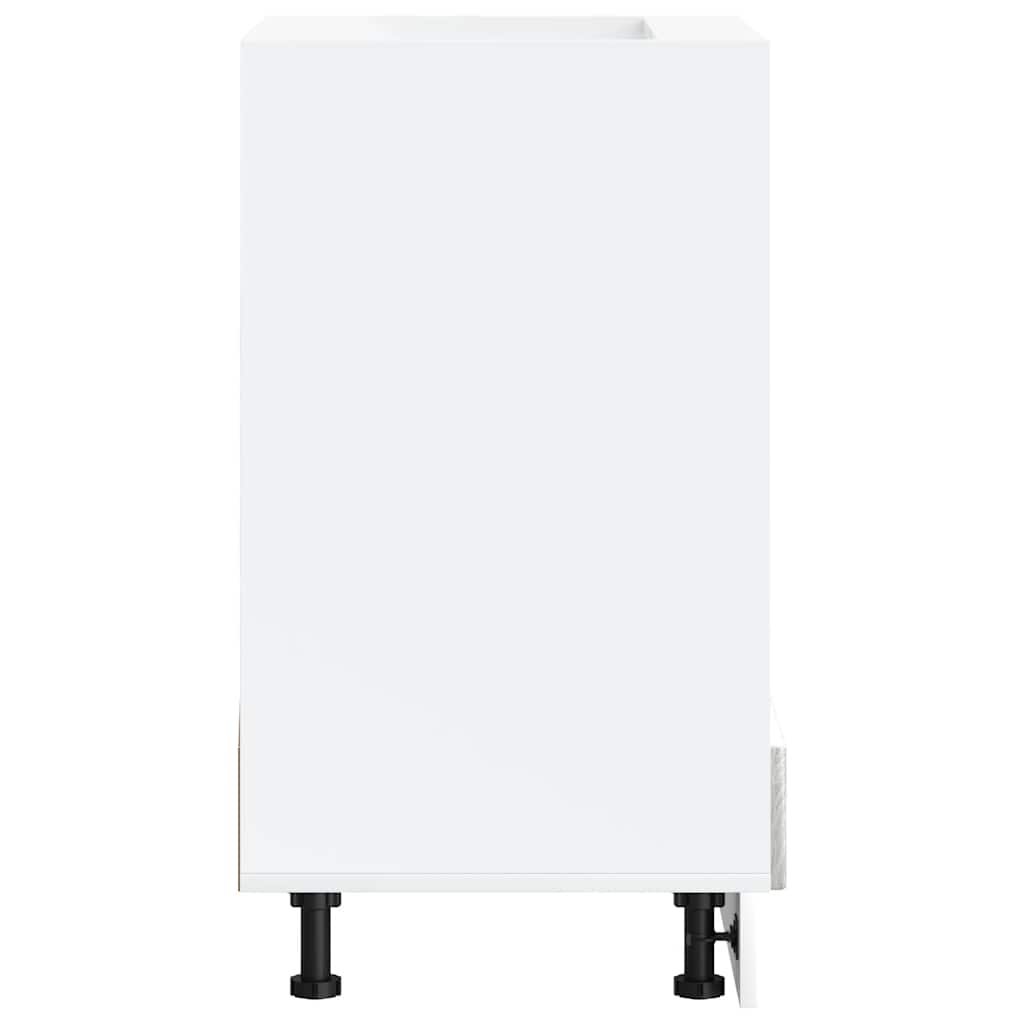 Ovenkast Lucca bewerkt hout grijs sonoma eiken is nu te koop bij PeponiXL, paradijselijk wonen!