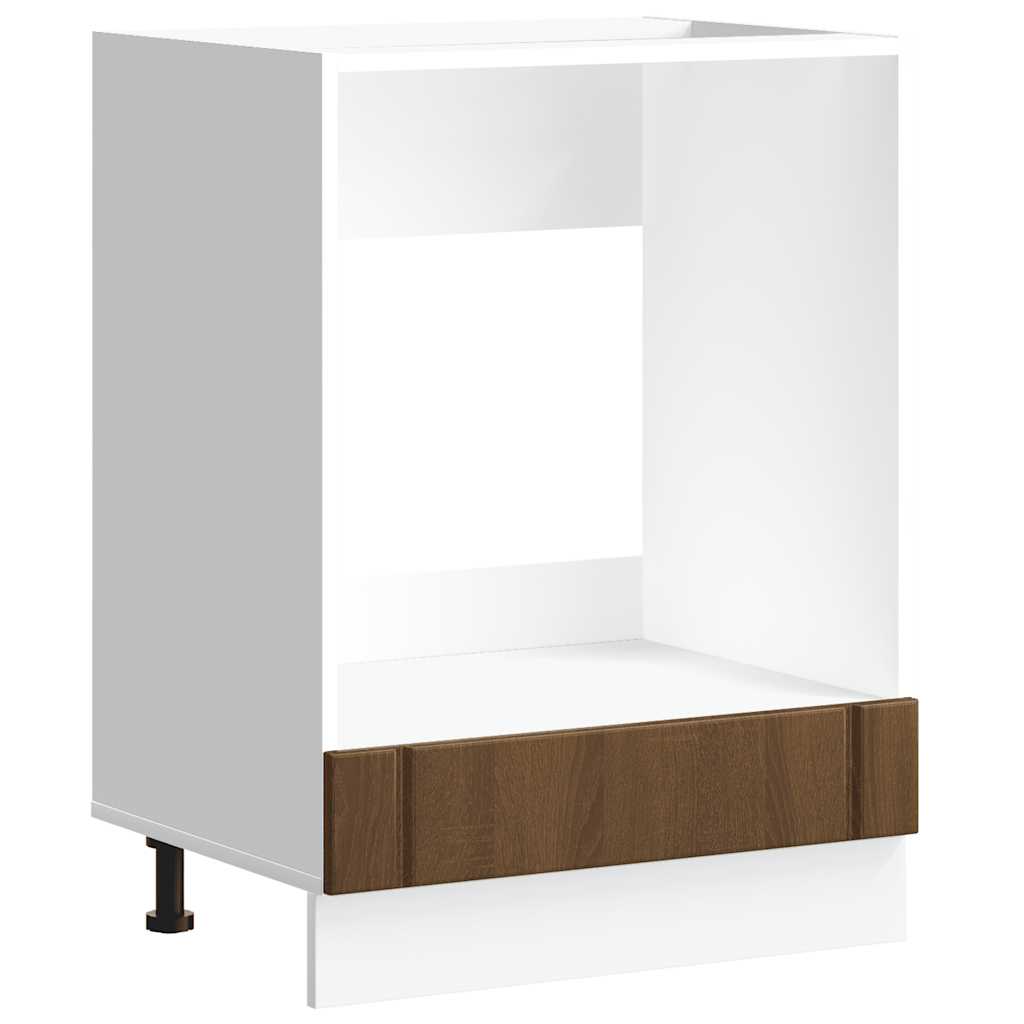 Ovenkast Lucca bewerkt hout bruin eikenkleur is nu te koop bij PeponiXL, paradijselijk wonen!