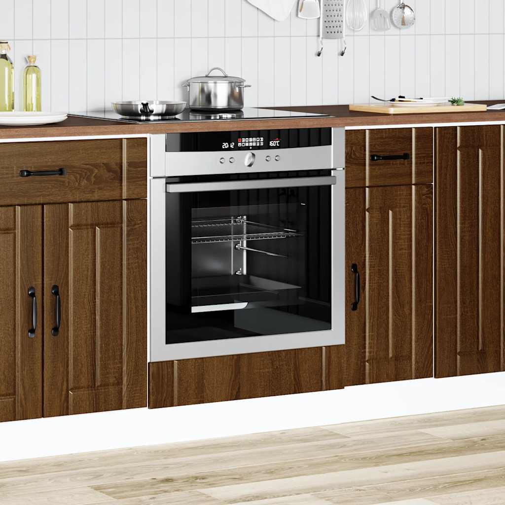 Ovenkast Lucca bewerkt hout bruin eikenkleur is nu te koop bij PeponiXL, paradijselijk wonen!
