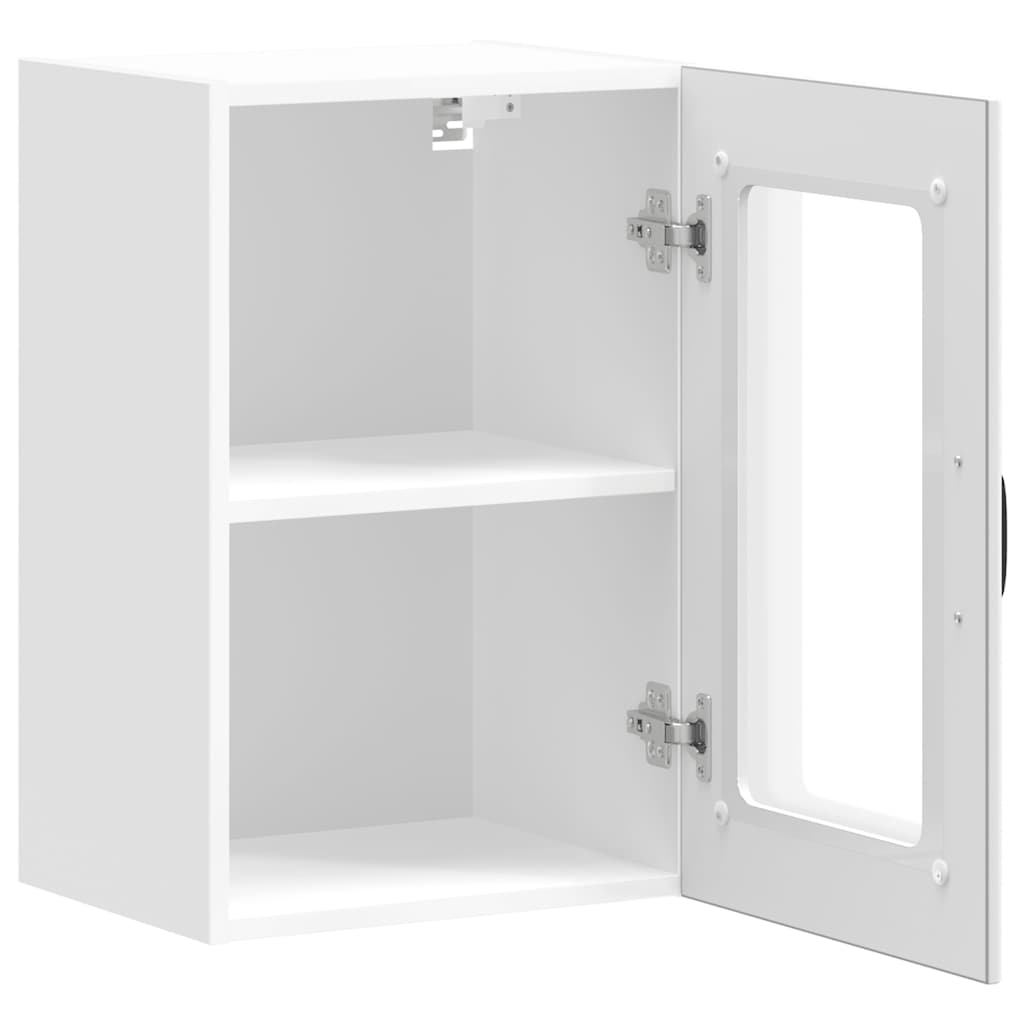 Keukenbovenkast met glazen deur Lucca wit is nu te koop bij PeponiXL, paradijselijk wonen!