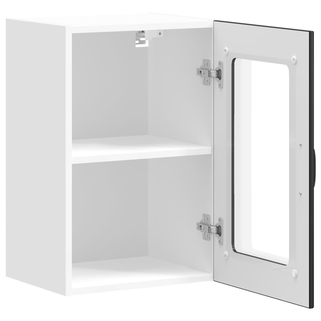 Keukenbovenkast met glazen deur Lucca zwart is nu te koop bij PeponiXL, paradijselijk wonen!