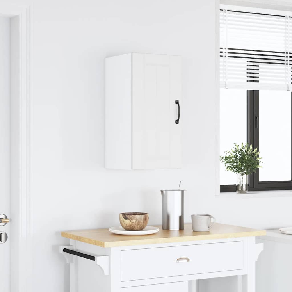 Keukenbovenkast Lucca bewerkt hout wit is nu te koop bij PeponiXL, paradijselijk wonen!