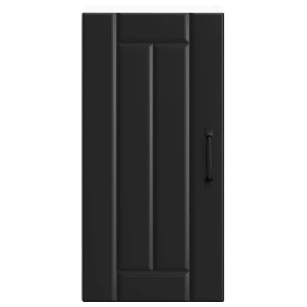 Keukenbovenkast Lucca bewerkt hout zwart is nu te koop bij PeponiXL, paradijselijk wonen!