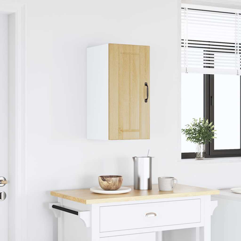 Keukenbovenkast Lucca bewerkt hout sonoma eikenkleurig is nu te koop bij PeponiXL, paradijselijk wonen!