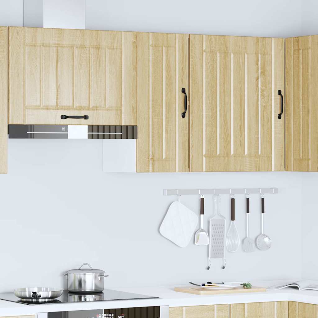 Keukenbovenkast Lucca bewerkt hout sonoma eikenkleurig is nu te koop bij PeponiXL, paradijselijk wonen!