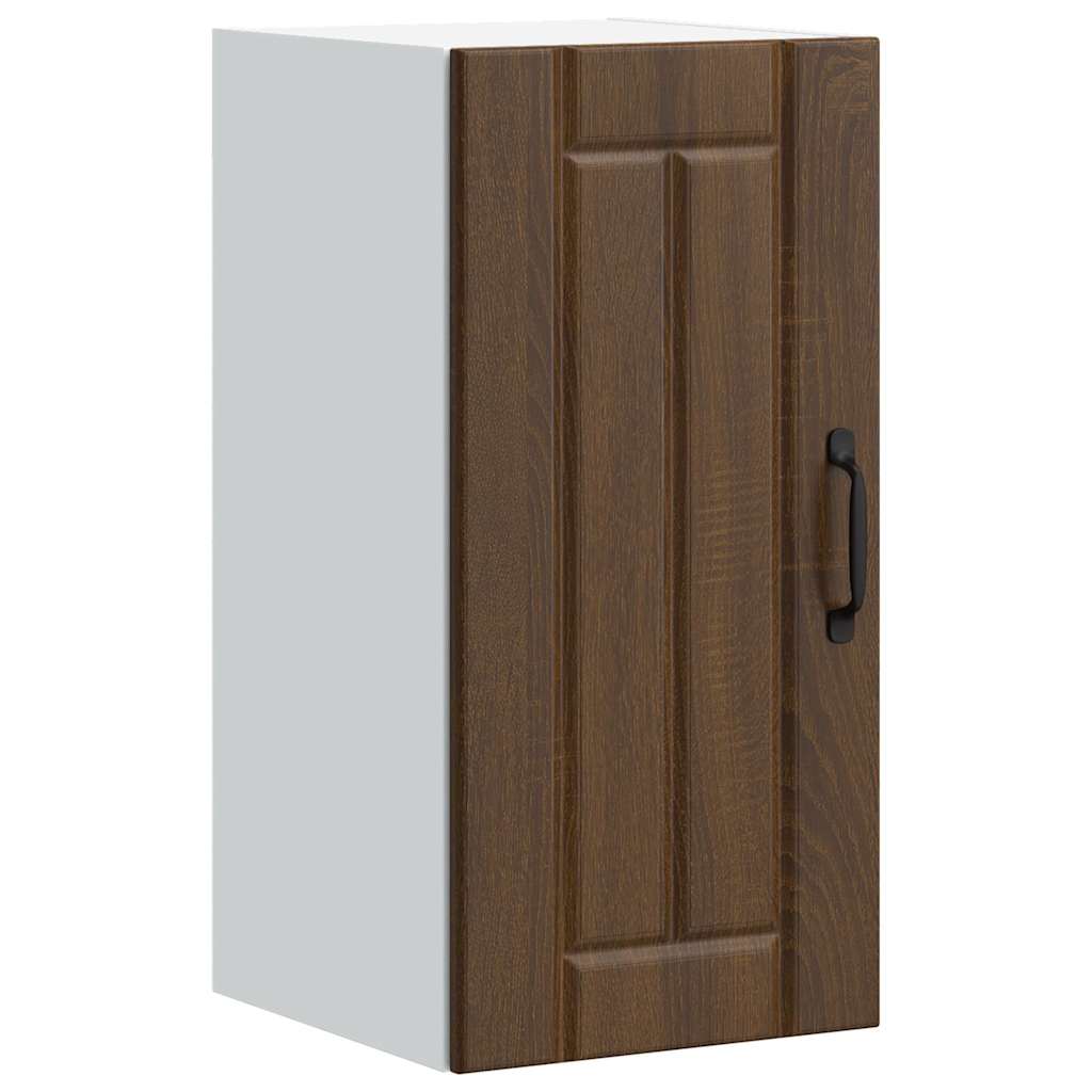 Keukenbovenkast Lucca bewerkt hout bruin eikenkleur is nu te koop bij PeponiXL, paradijselijk wonen!