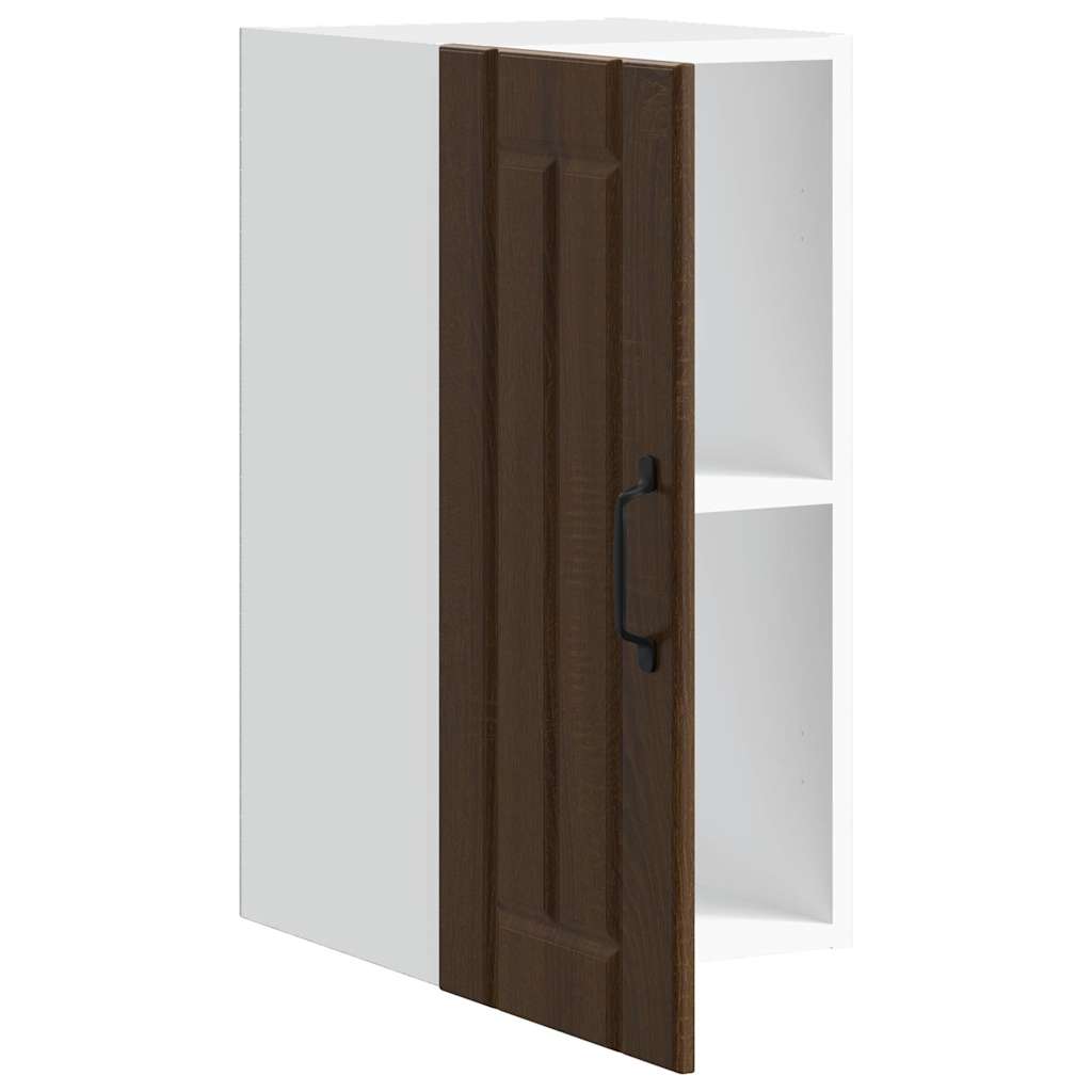 Keukenbovenkast Lucca bewerkt hout bruin eikenkleur is nu te koop bij PeponiXL, paradijselijk wonen!