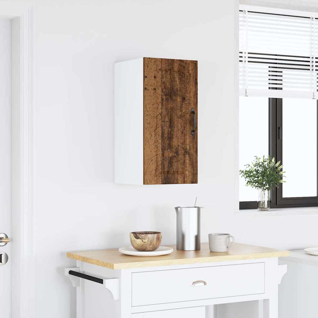 Keukenbovenkast Lucca bewerkt hout oud houtkleurig is nu te koop bij PeponiXL, paradijselijk wonen!