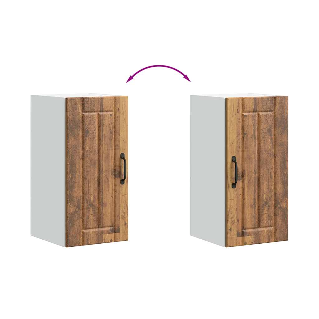 Keukenbovenkast Lucca bewerkt hout oud houtkleurig is nu te koop bij PeponiXL, paradijselijk wonen!