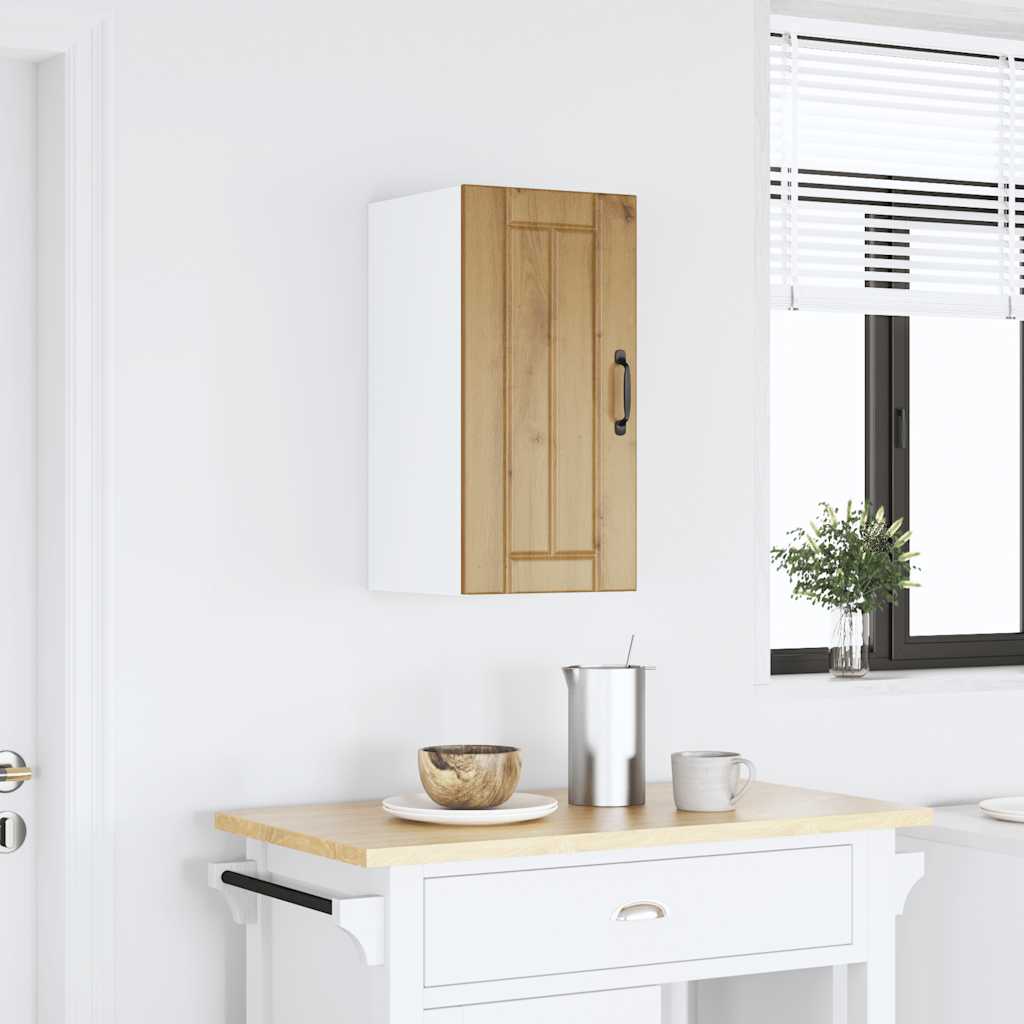Keukenbovenkast Lucca bewerkt hout artisanaal eikenkleur is nu te koop bij PeponiXL, paradijselijk wonen!