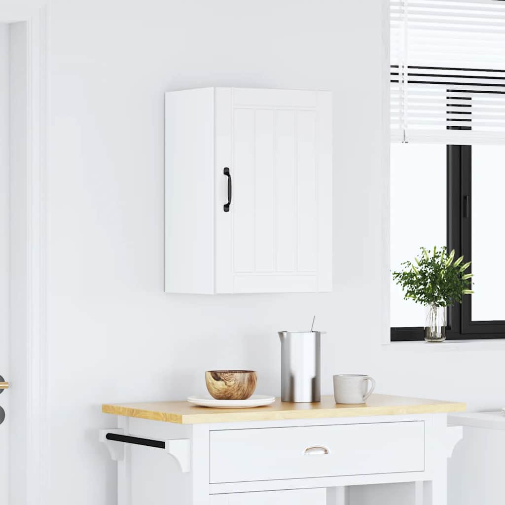 Keukenbovenkast Lucca bewerkt hout wit is nu te koop bij PeponiXL, paradijselijk wonen!