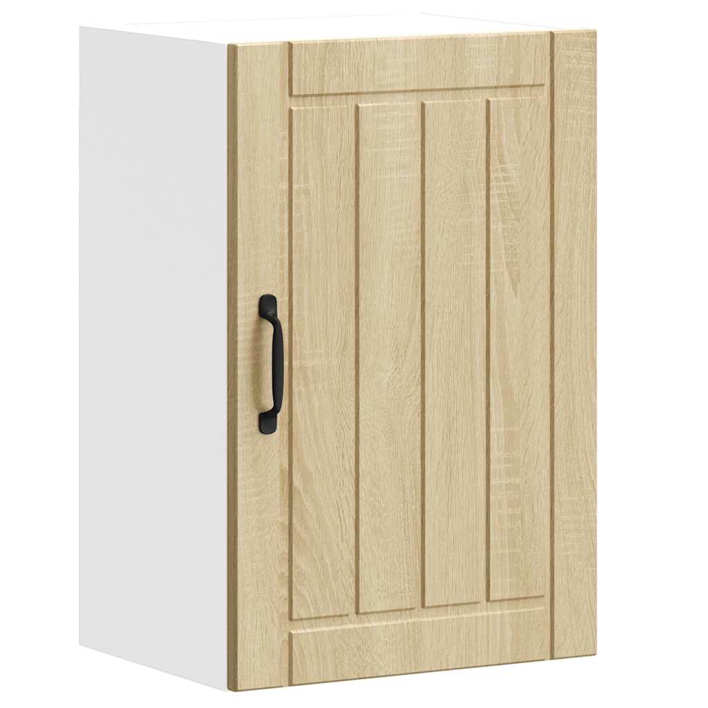 Keukenbovenkast Lucca bewerkt hout sonoma eikenkleurig is nu te koop bij PeponiXL, paradijselijk wonen!