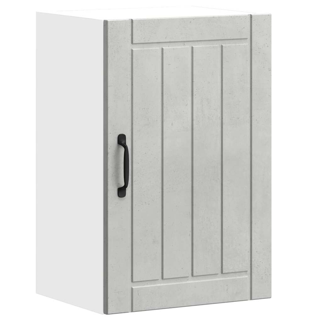 Keukenbovenkast Lucca bewerkt hout betongrijs is nu te koop bij PeponiXL, paradijselijk wonen!