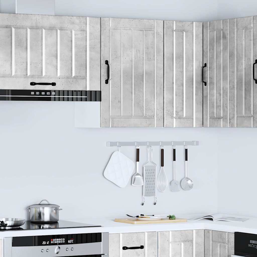 Keukenbovenkast Lucca bewerkt hout betongrijs is nu te koop bij PeponiXL, paradijselijk wonen!