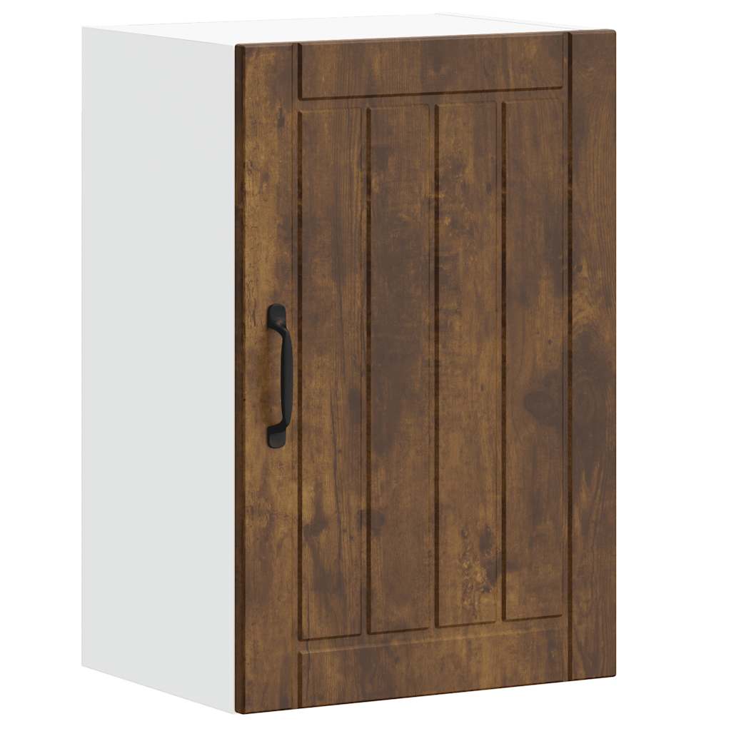 Keukenbovenkast Lucca bewerkt hout gerookt eikenkleurig is nu te koop bij PeponiXL, paradijselijk wonen!