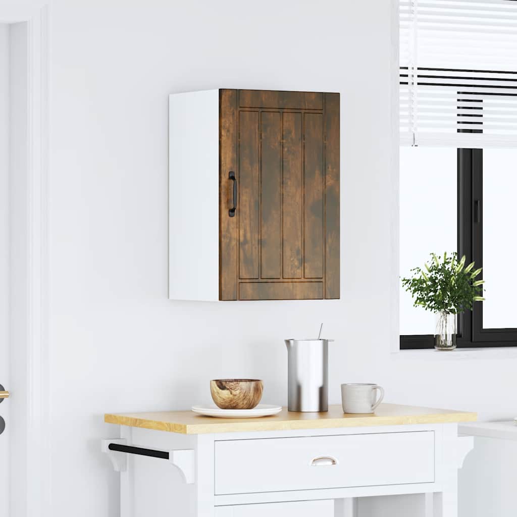 Keukenbovenkast Lucca bewerkt hout gerookt eikenkleurig is nu te koop bij PeponiXL, paradijselijk wonen!