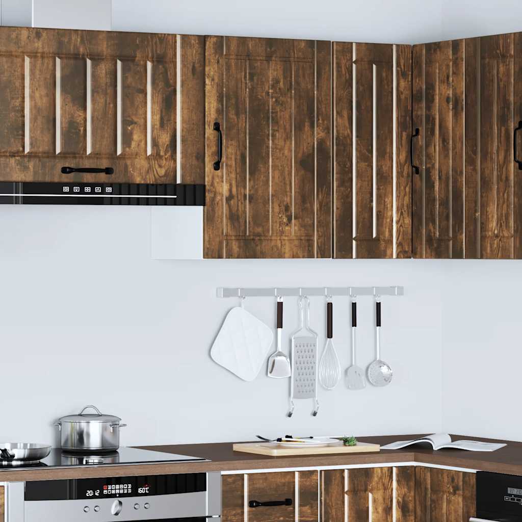 Keukenbovenkast Lucca bewerkt hout gerookt eikenkleurig is nu te koop bij PeponiXL, paradijselijk wonen!